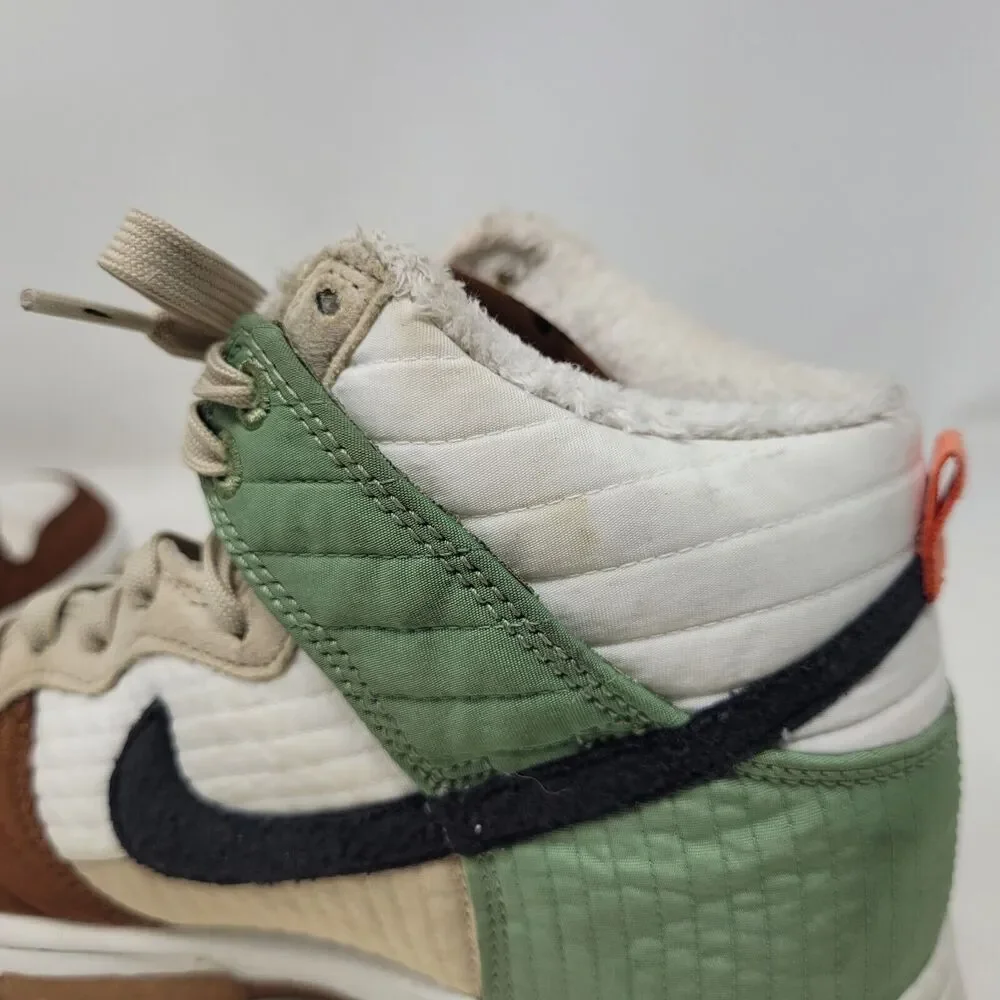 Nike Dunk High LX Next Nature Toasty Womens 6 Summit White Black Green Sneakers - Picture 15 of 16